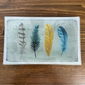 NWOT Glass Trinket Jewelry Dish